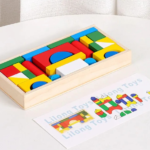 26 pcs MINI WOODEN BUILDING BLOCKS 4