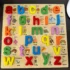 wooden 3D alphabet puzzle board